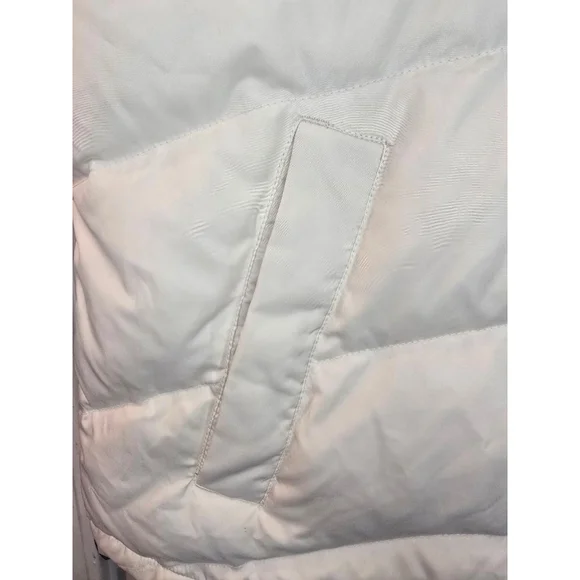 Lands' End Women's Puffer Vest Size 1X Cream/ Off White - Picture 7 of 9